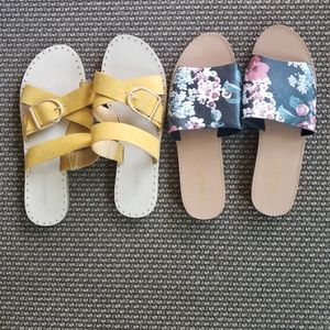 2 pairs of sandals